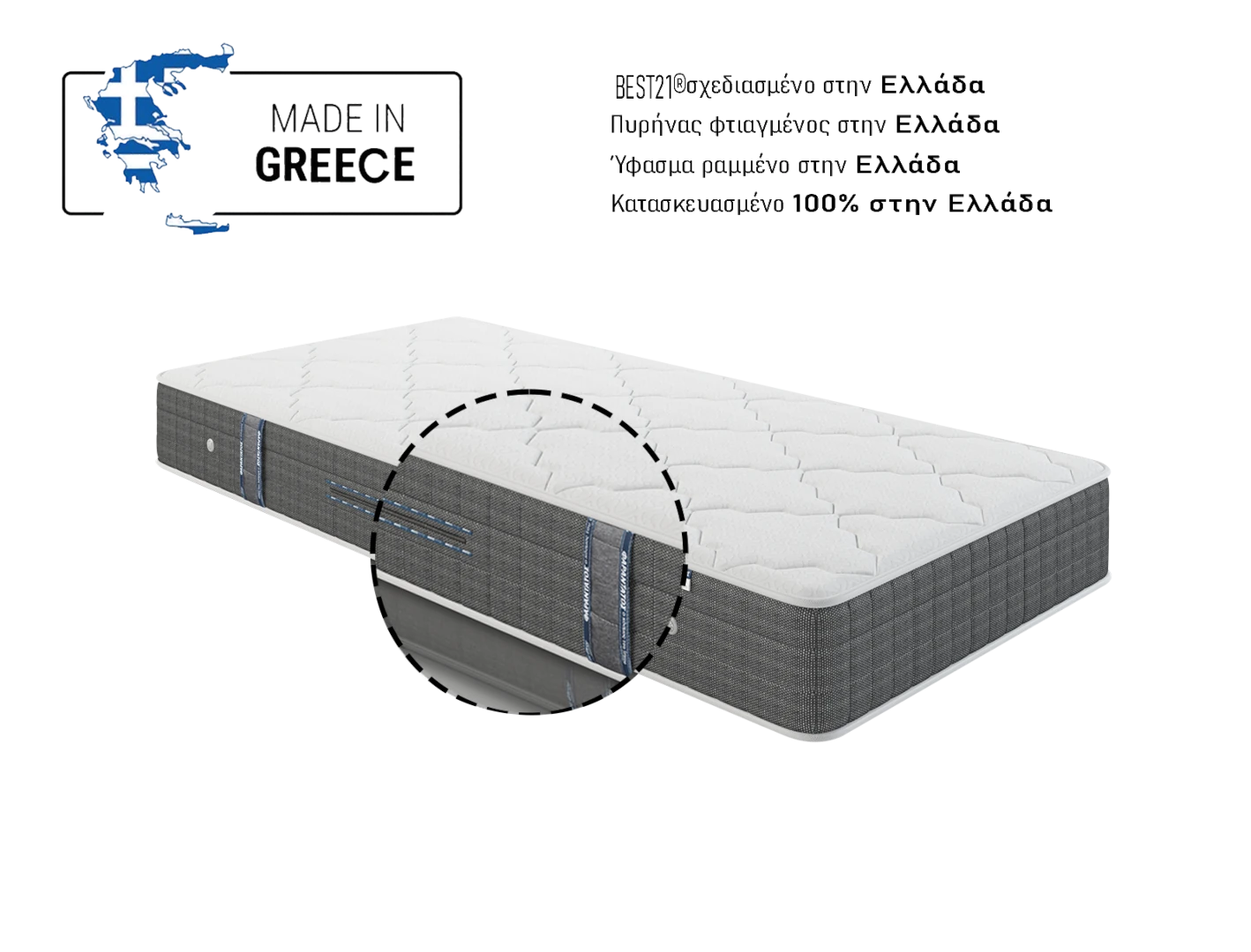 Orthopedic Mattress Best21 / Medium Firmness
